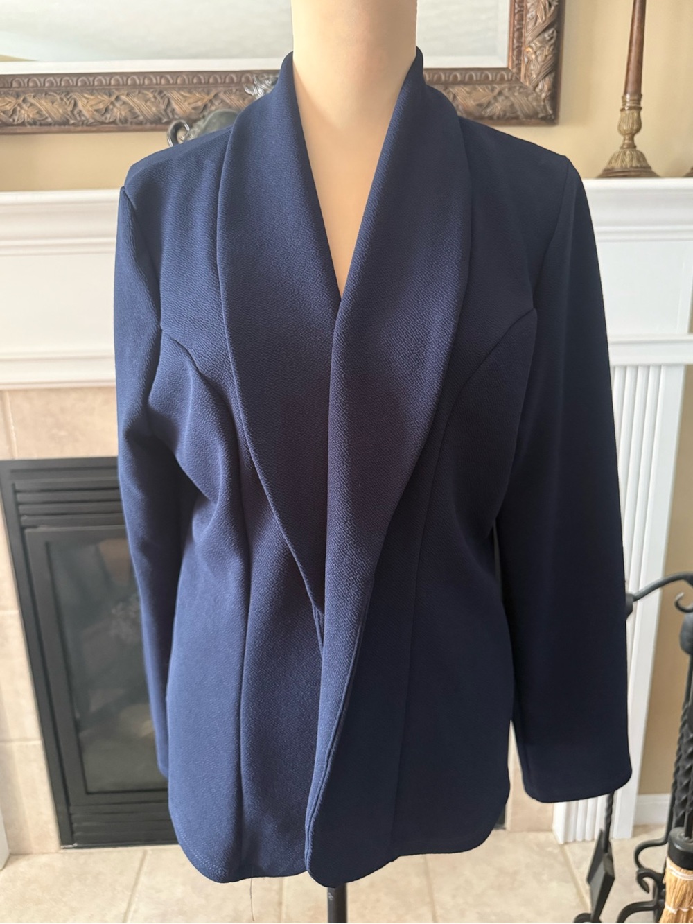 Women's Navy Shawl Collar Jacket/Blazer XL MOA/USA Brand